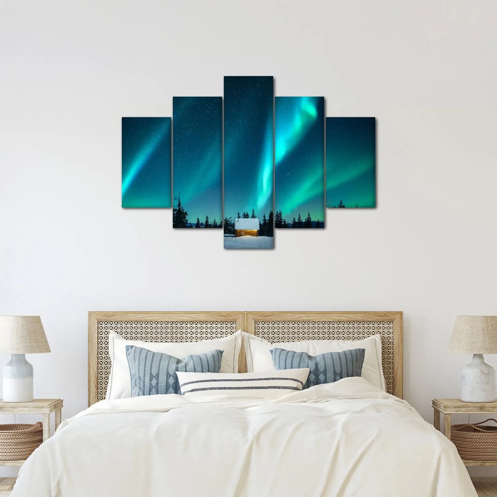 Obraz - Polárna žiara (150x105 cm)