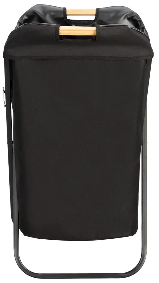 Čierny skladací kôš na prádlo Wenko Bin