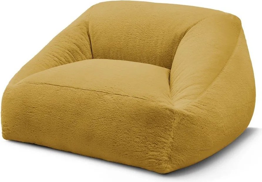 Žltý sedací vak z umelej kožušiny Lilibet – Bobochic Paris