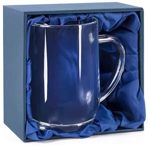 Darčeková krabička na polliter Haworth s modrým saténom