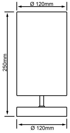 Brilliant - Stolná lampa CLARIE 1xE14/40W/230V matný chróm/biela