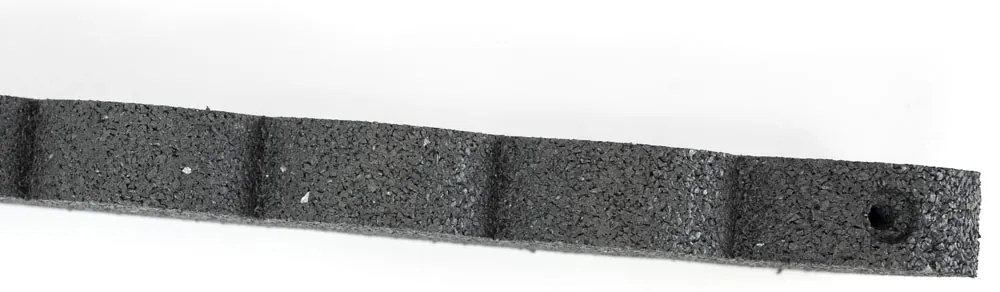 Záhradná obruba Scalloped sivá 120 cm, gumová (vrátane klincov) MHEU5000030