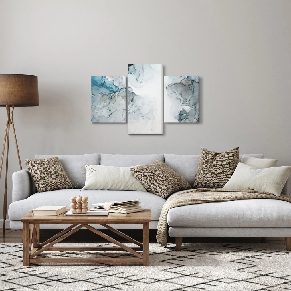 Obraz - Modrý mramor (90x60 cm)