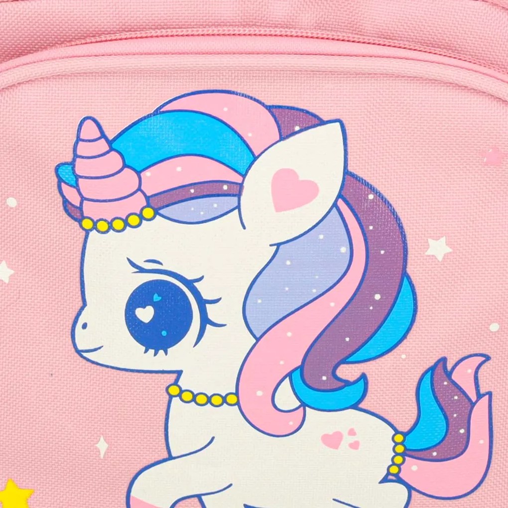 KIK Ružový detský batoh s jednorožcom do škôlky 7 L, odolný ľahký 30×22×11 cm