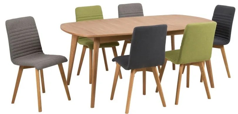 Súprava 2 antracitovosivých jedálenských stoličiek Arosa – Actona