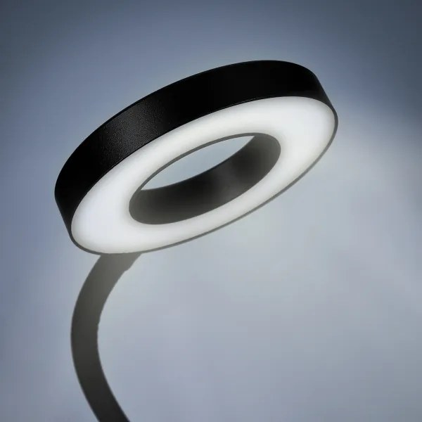 Solight WO66-B- LED Stmievateľná stolová lampa s klipom LED/8W/230V 3000/4000/5000K čierna