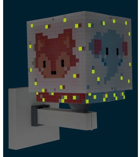 Dalber 63379 - Detské nástenné svietidlo LITTLE PIXEL 1xE27/15W/230V