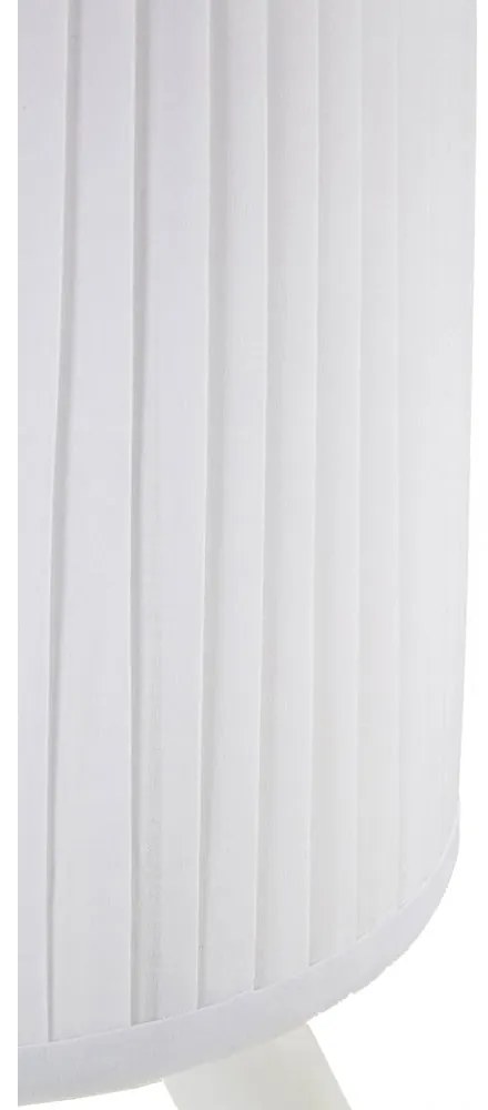 Biela stolová lampa s textilným tienidlom (výška 62,5 cm) Ballet – Mauro Ferretti