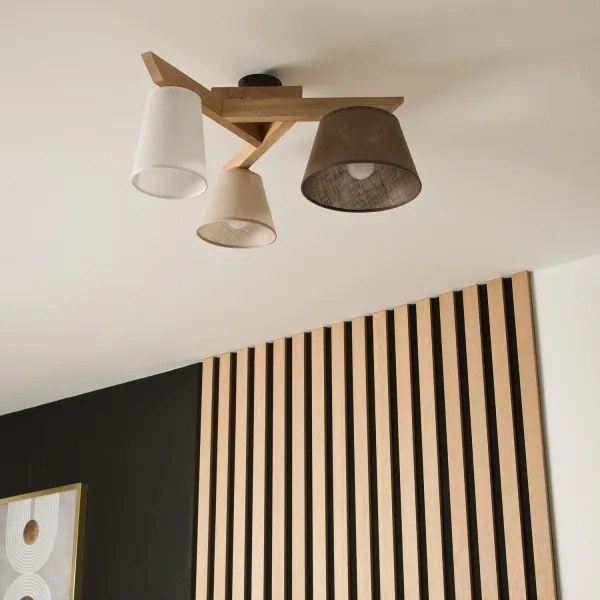 Prisadený luster ANTONIO 3xE14/40W/230V dub