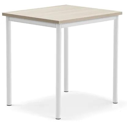 Stôl BORÅS PLUS, 700x600x720 mm, laminát - jaseň, biela