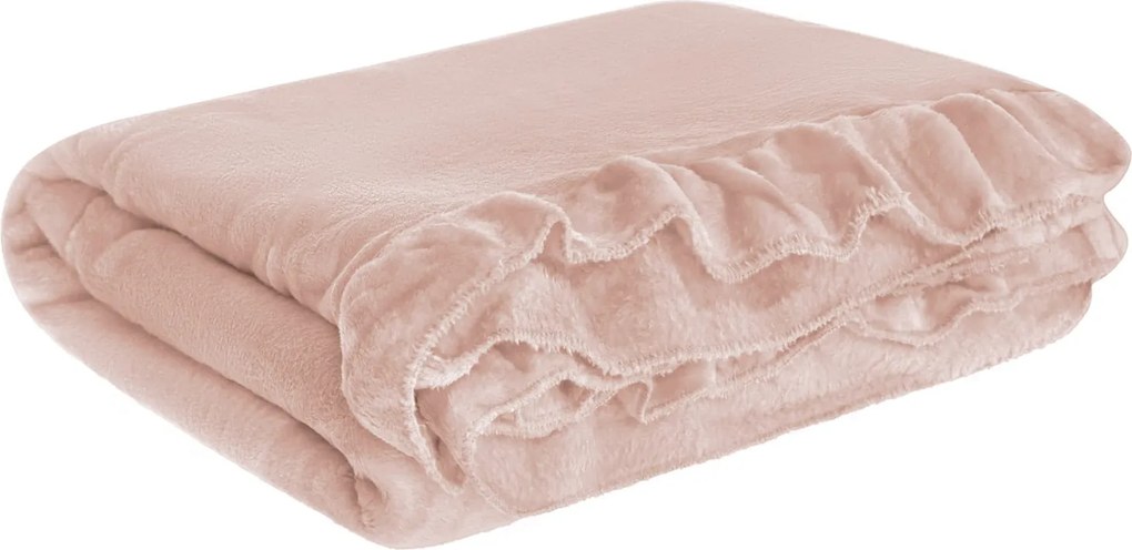 Deka RUFFLY púdrová 150x200 cm