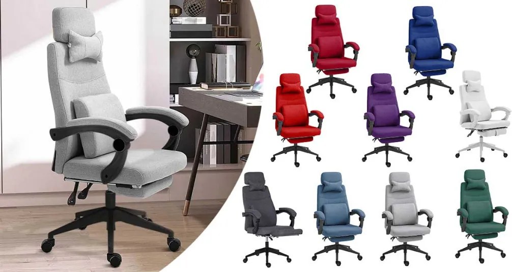 Kancelárska otočná stolička s opierkou hlavy - zelená