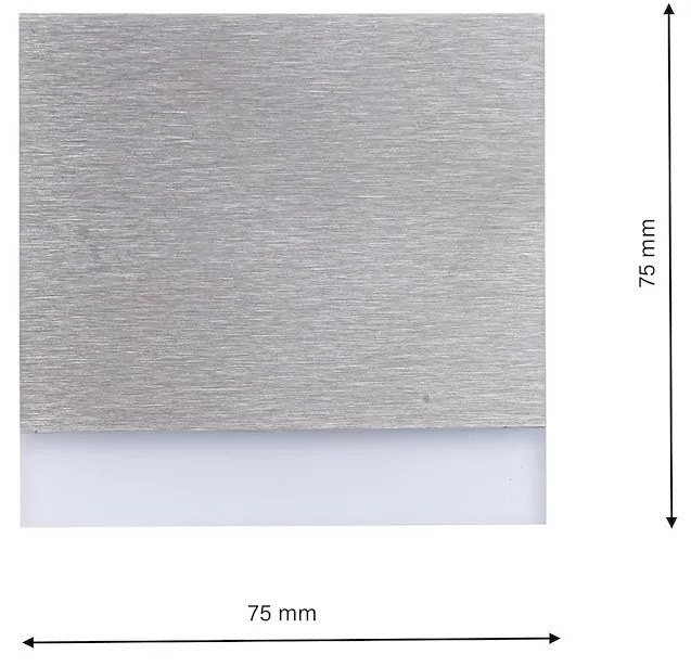 Schodiskové LED svietidlo Berg, 1x LED 0,6w, 6500k, s