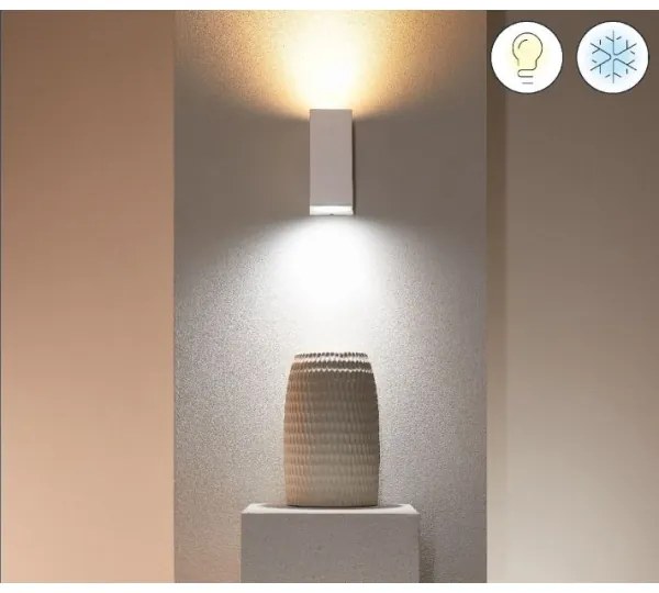WiZ - LED RGBW Stmievateľné nástenné svietidlo UP&DOWN 2xGU10/4,7W/230V biela Wi-Fi
