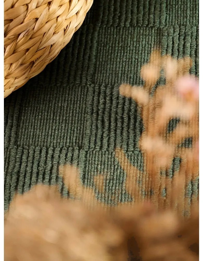 Tmavozelený ručne tkaný vlnený koberec 120x170 cm Scala – Villeroy&Boch