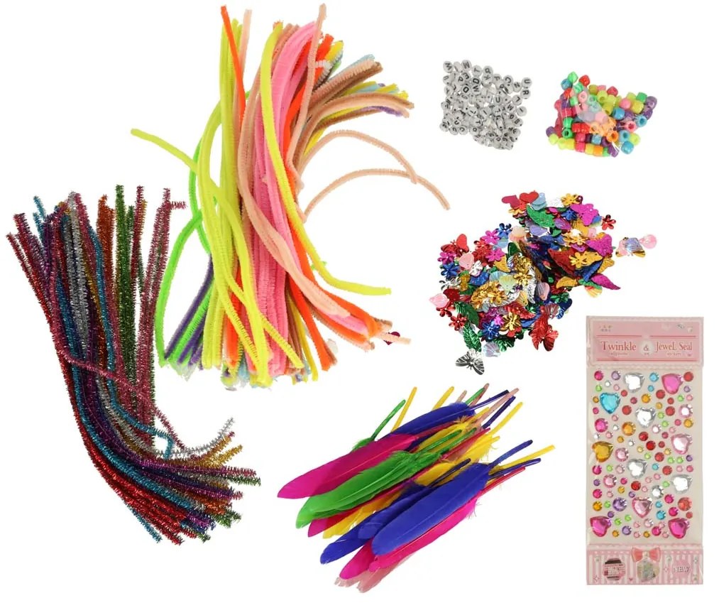 KIK Kreatívna sada pre deti 1200 dielov – DIY tvorivý set na ručné práce, korálky