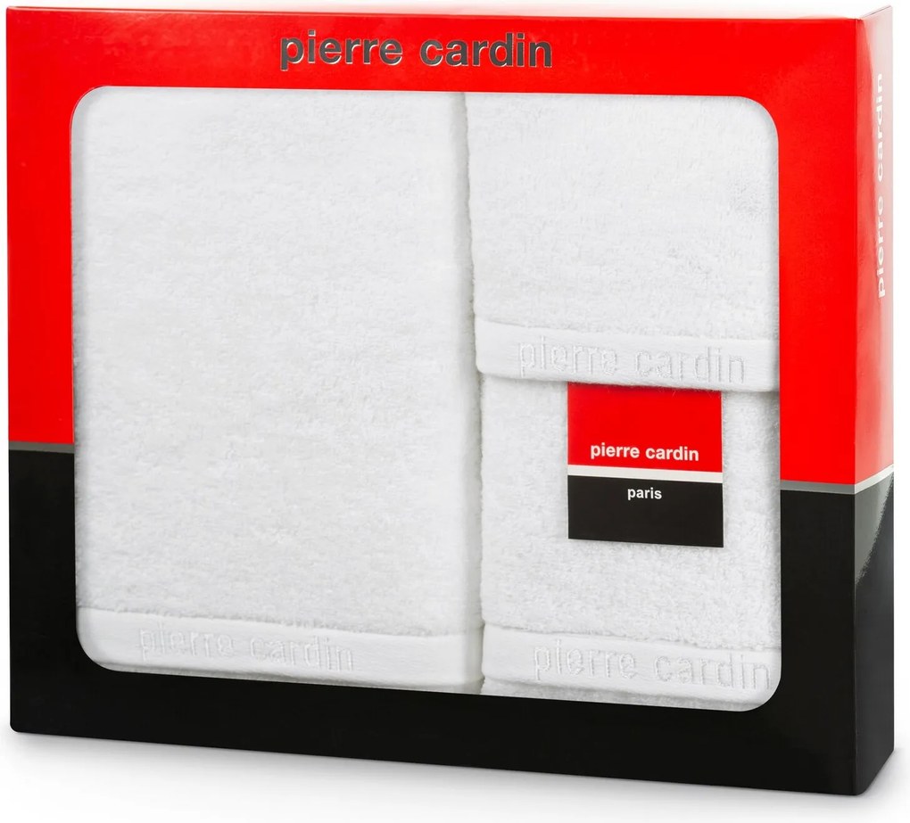 FROTÉ UTERÁK PIERRE CARDIN EVI SADA 30X50 CM, 50X90 CM, 70X140 CM BIELA