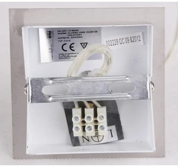 Luster na lanku ODEN 1xG9/40W/230V pr. 12 cm