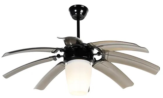 Stropný ventilátor čierny s diaľkovým ovládaním - Wings 42