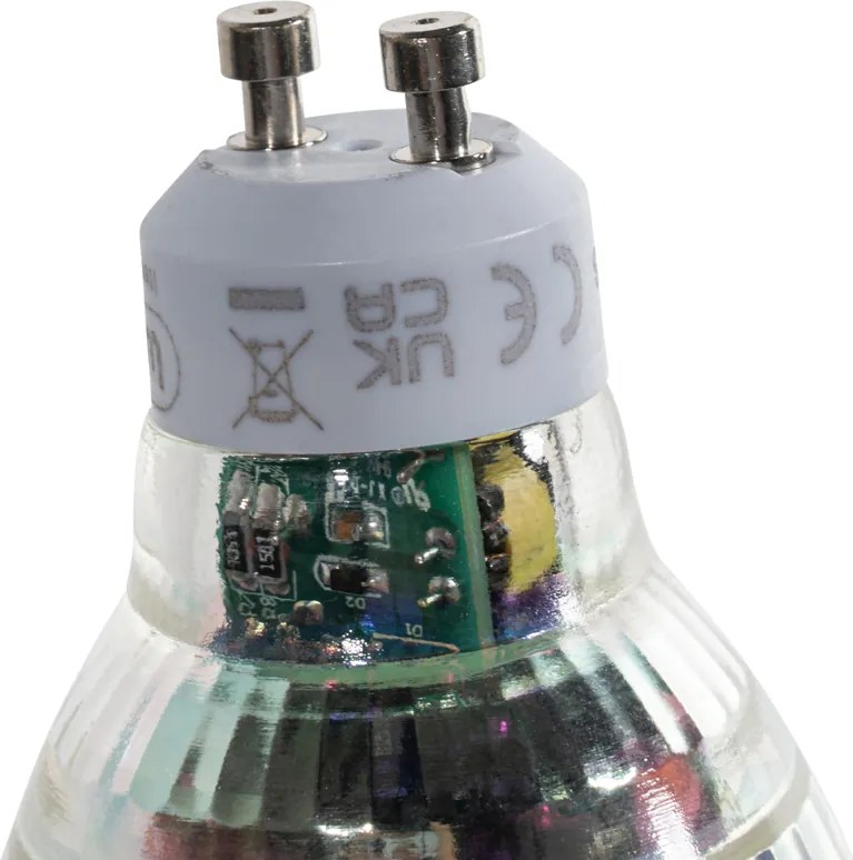 Sada 5 stmievateľných čírych LED žiaroviek GU10 50mm 2,5W 450 lm 3000K