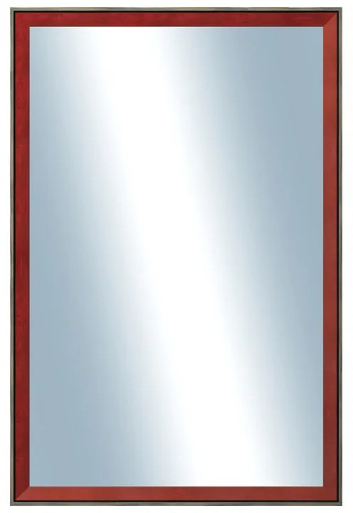 DANTIK - Zrkadlo v rámu, rozmer s rámom 40x60 cm z lišty Inclinata colori červená (3136)