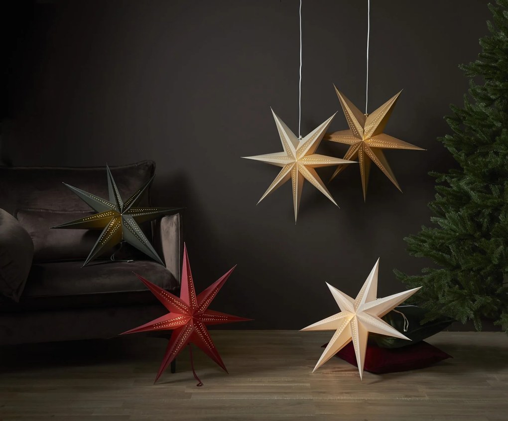 Vianočná papierová hviezda priemer 60 cm Star Trading Point - zelená