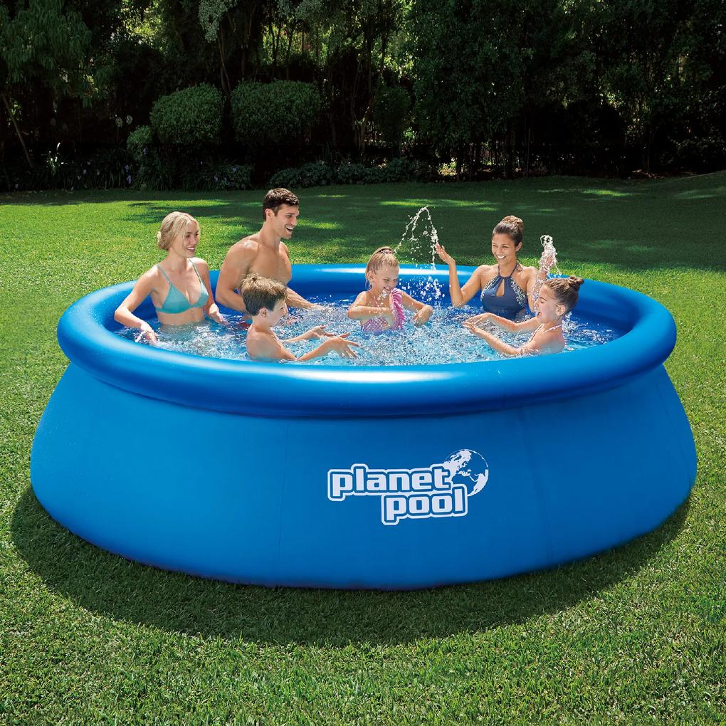 Bazén s nafukovacím prstencom Planet Pool QUICK modrý 366 x 91 cm 10845