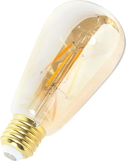 Sada 3 stmievateľných LED žiaroviek E27 ST64 Goldline 5W 380lm 2200K