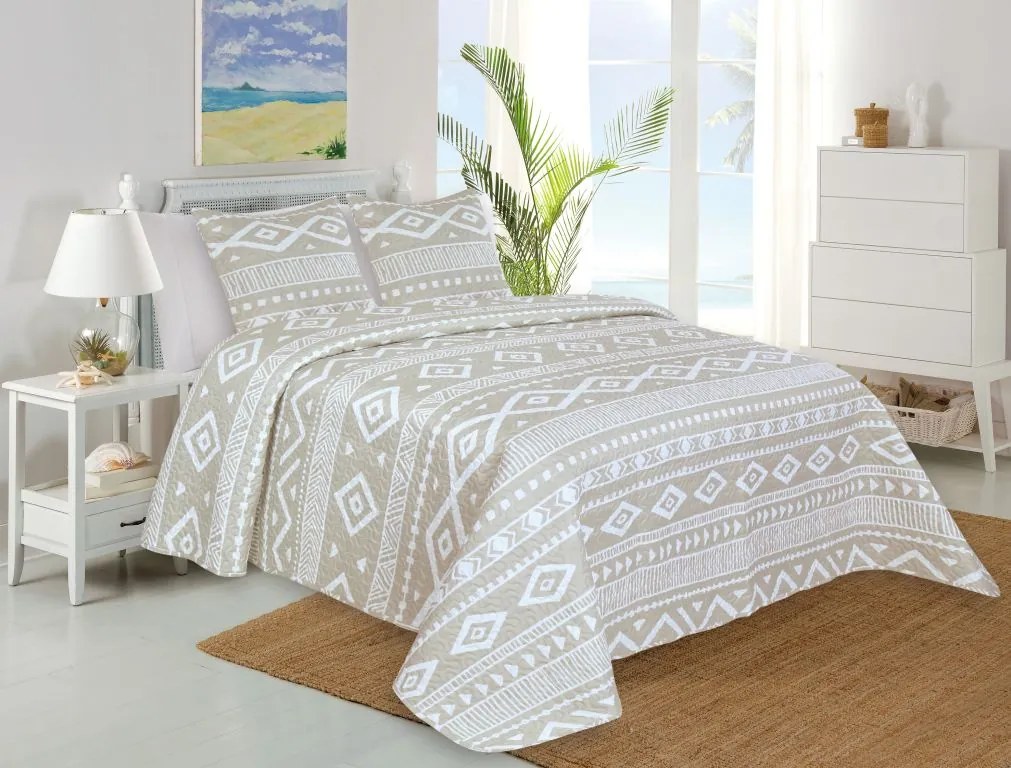 Prehoz na posteľ VINET 220x240 cm + 2x obliečka na vankúšik