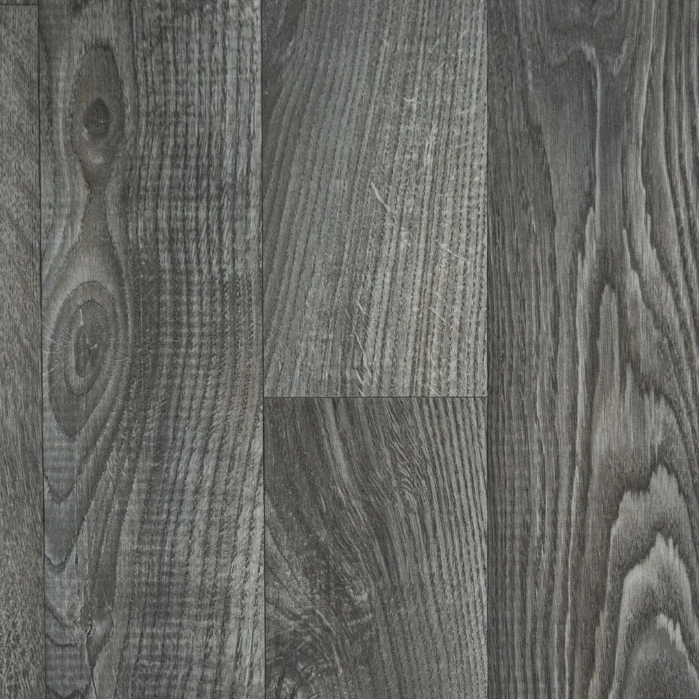 PVC podlaha - lino Blacktex White Oak 997D, na mieru, šíře 3m,4m, šedá, filc, chodba / predsieň, Beauflor
