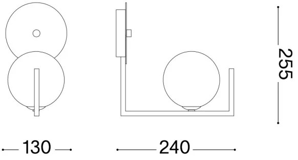 Ideal Lux - LED Nástenná lampa BIRDS 1xG9/3W/230V čierna/zlatá