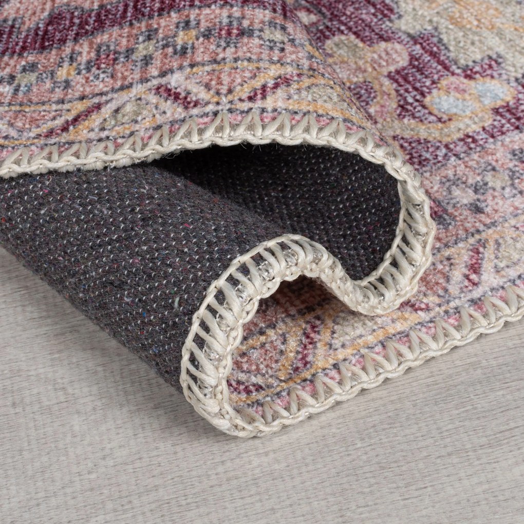 Flair Rugs, Kusový koberec Hebden Windsor Pink, 120x170, ružová, obývacia izba
