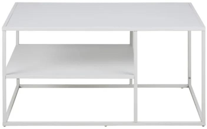 Newton konferenčný stolík s poličkou 90x60 biely