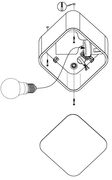Eglo 99281 - Stropné svietidlo GRIMASOLA 1xE27/28W/230V