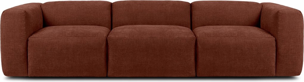 Modulárna trojmiestna pohovka boho pohodlná Konsimo Buffo oranžová