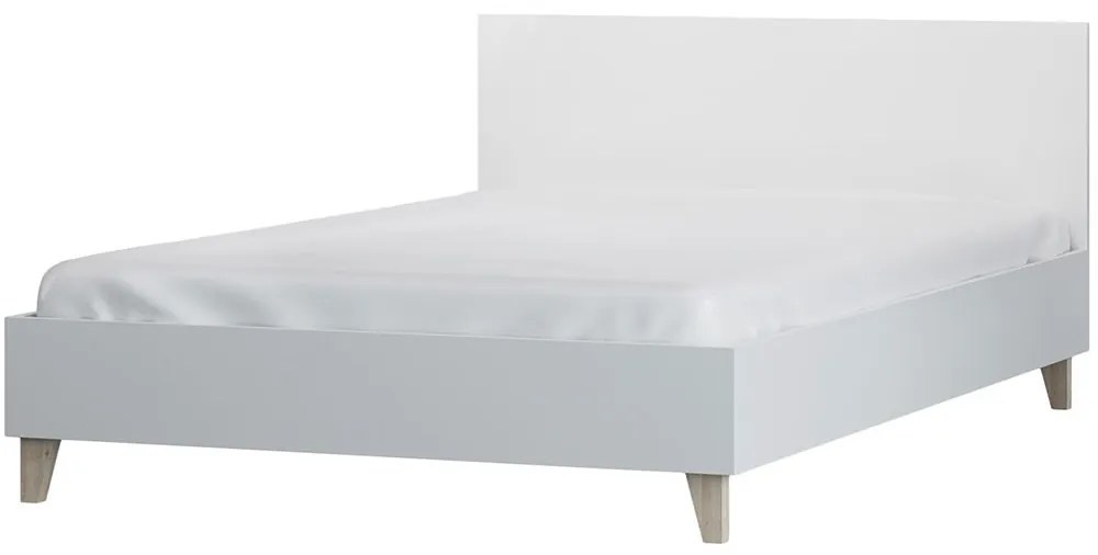 Biela posteľ 90x200 cm Gorm