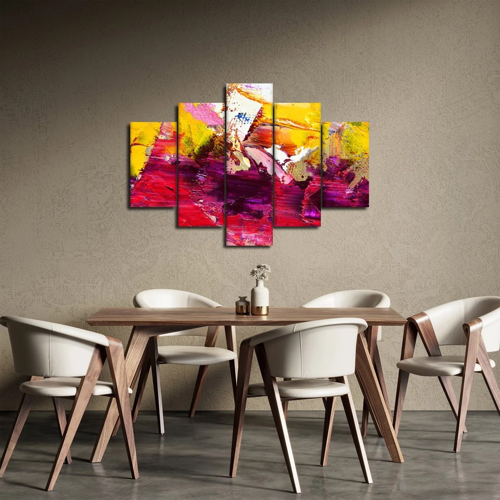 Obraz abstrakcie - maľba (150x105 cm)