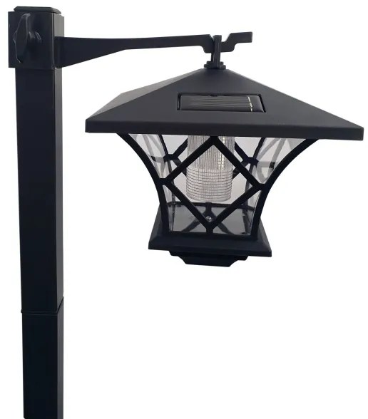 LED Solárna vonkajšia lampa 3v1 LED/1,2V 200 mAh IP44 čierna