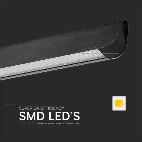 LED Luster na lanku LED/36W/230V 3000/4000/6400K čierna