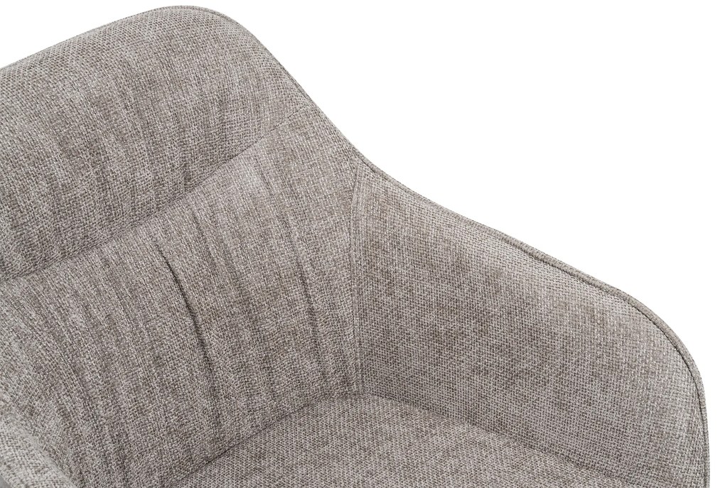 Noela Otočná jedálenská stolička látková LOREN sivá