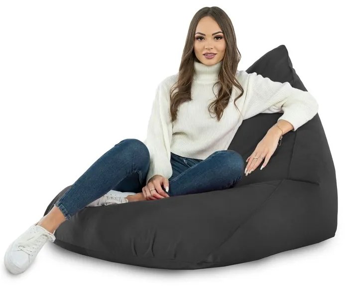 Sedací vak Bermudy Plyš Farba: Tm. sivý