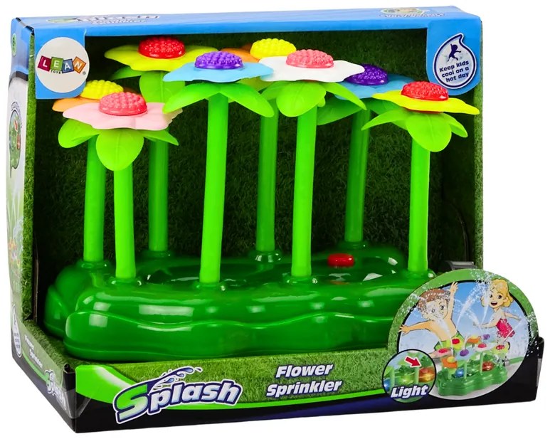 LEAN TOYS Fontána pre deti s podsvietením - Vodné kvety Sprinkler