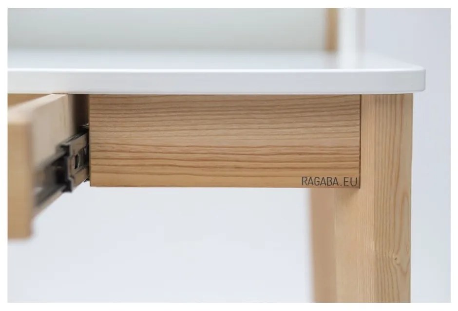 Biely pracovný stôl Ragaba ASHME