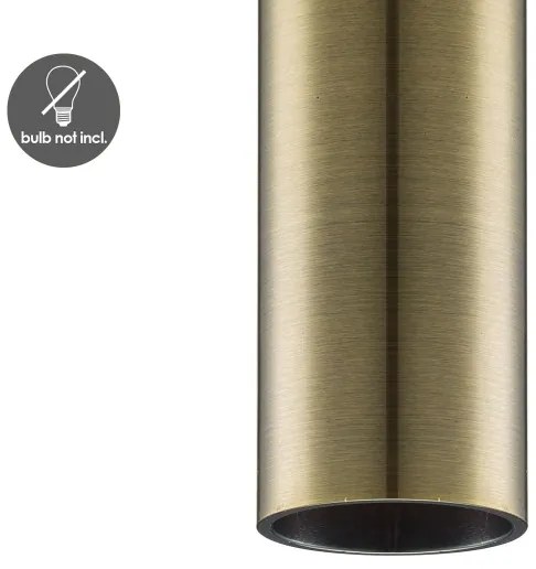 Luster na lanku SAGA 1xE27/40W/230V mosadz