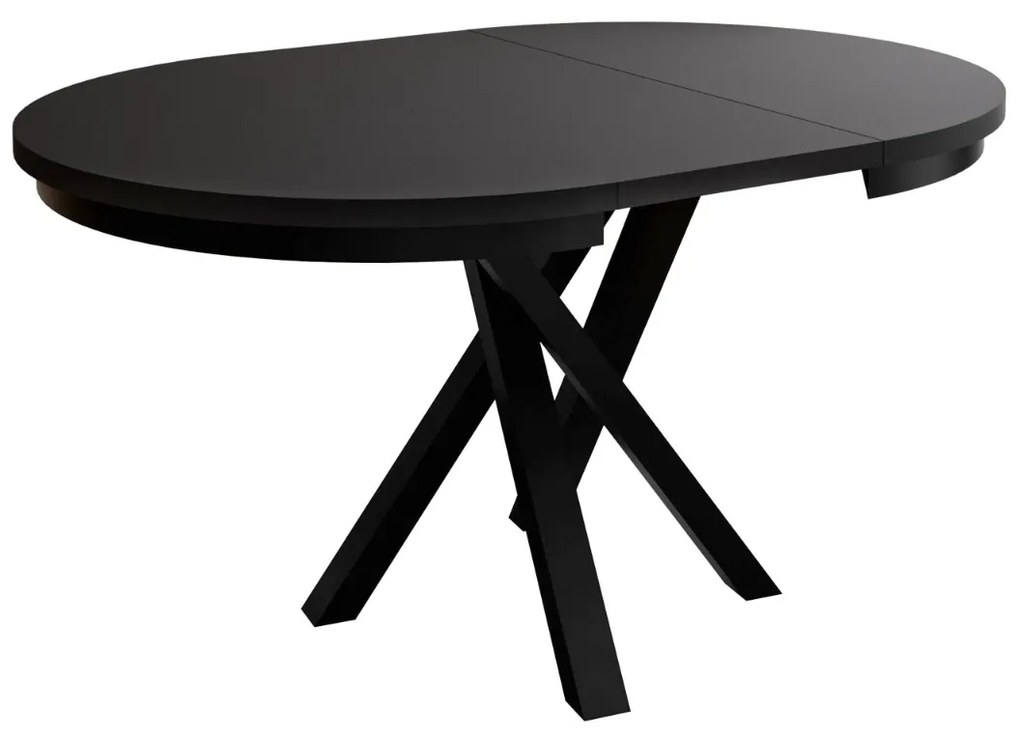 ROZKLADACÍ JEDÁLENSKÝ STÔL SALOME ČIERNY 100 / 140cm
