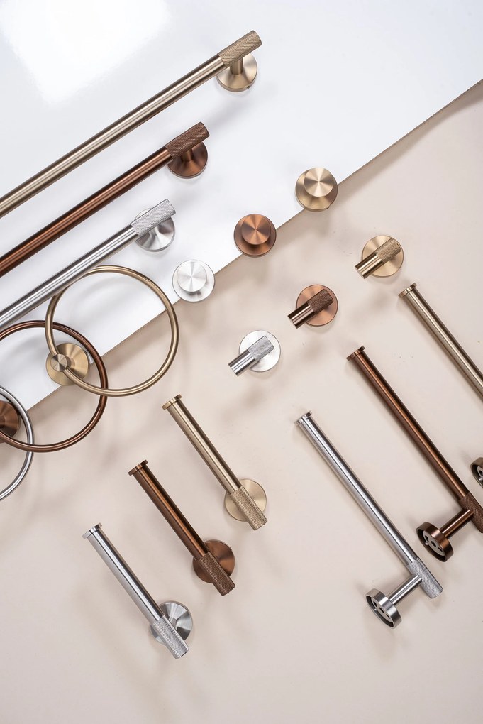 Kúpeľňový vešiak REA MODERN Ring 6610 nikel kartáčovaný