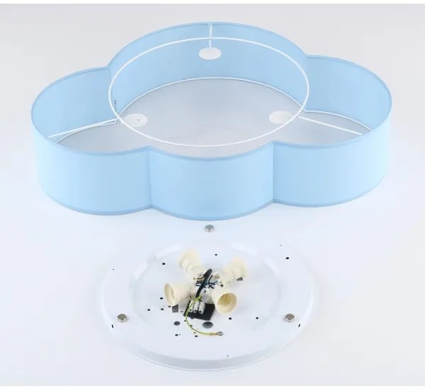 Brilagi - Detské stropné svietidlo NIMBUS 4xE27/15W/230V 46x63 cm modré