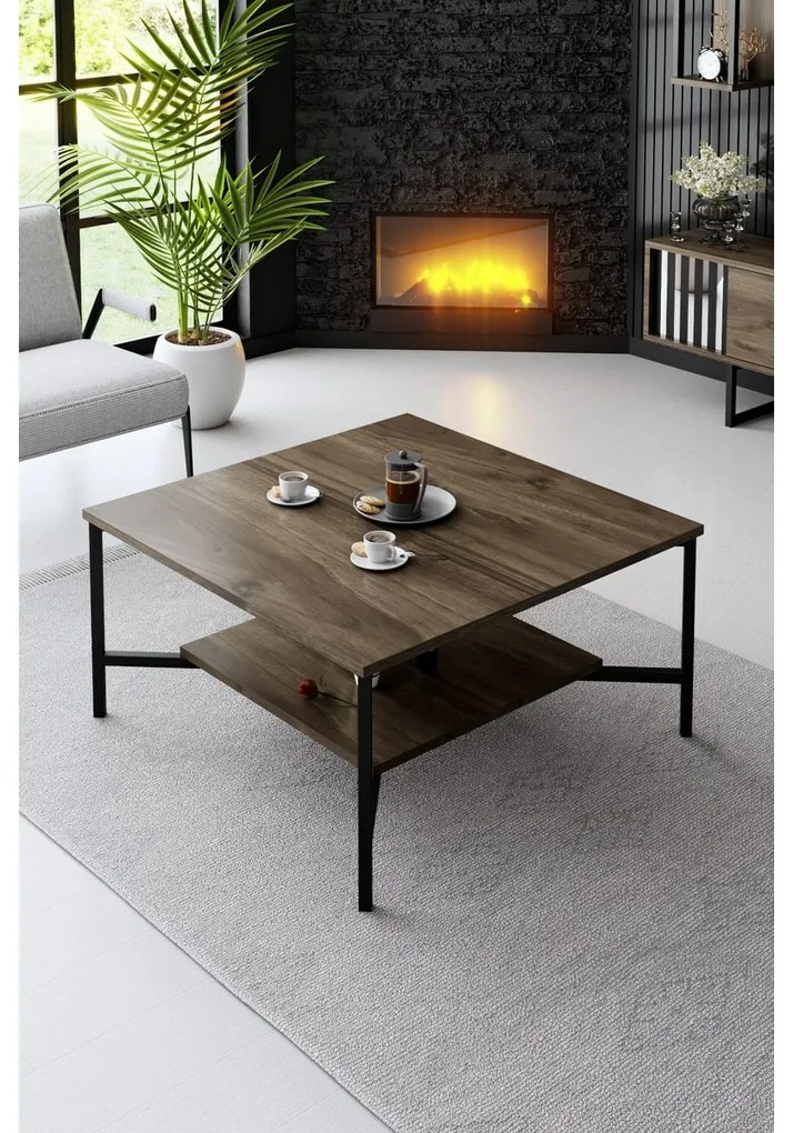 Konferenčný stolík Black Line Walnut