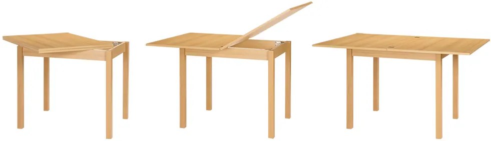 Stima Stôl BINGO Vyberte odtieň ->: Dub Wotan, Vybetre odtieň podnože ->: Biela