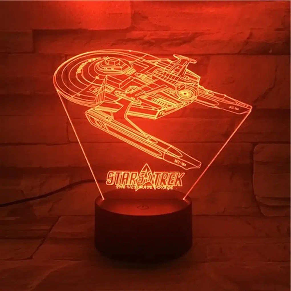 3Dmix 3DL-DFS012 – 3D LED nočná lampa - Star Trek (Aroma)